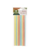 Słomki papierowe pastelowe (12 szt.) - FSC Mix Credit