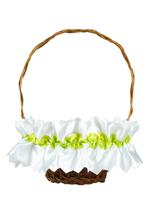 Kolorowa serwetka zdobiąca koszyczek