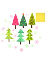 Świąteczne naklejki dekoracyjne 3D (24 szt.)