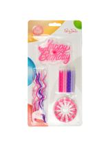 Zestaw świeczek urodzinowych dla dziewczynki