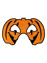 Maska na Halloween (flokowana) - Dynia
