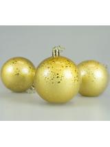 Zestaw bombek z efektem rosy (4 szt.) - złoty