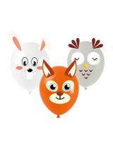 Balony Leśne zwierzątka - zrób to sam (3 wzory) (5 szt.)