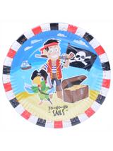 Talerze papierowe - Piraci (8 szt.)