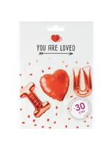 Balon foliowy napis - I <3 you