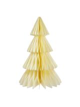 Choinka kremowa - papierowa dekoracja (35 cm)