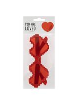 Okulary pixelowe serca