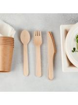 Noże drewniane (100 szt.) - FSC 100%