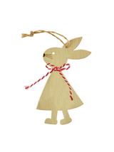 Drewniana zawieszka - zajączek