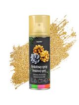 Brokatowy spray dekoracyjny złoty