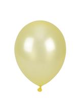 Balony metalizowane 10" żółte nr 070 (100 szt.)
