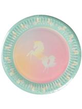 Talerze papierowe - Jednorożec (8 szt.) - FSC Mix Credit