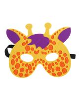Filcowa maska zwierzątka - żyrafa