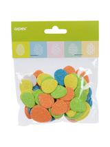 Wiosenne naklejki z brokatem