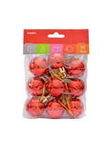 Bombki disco (9 szt.) czerwone