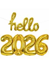 hello 2026 - zestaw balonów foliowych