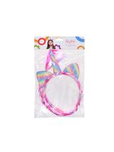 Opaska jednorożec z warkoczem