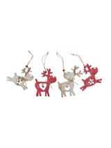 Drewniany renifer z dzwoneczkiem