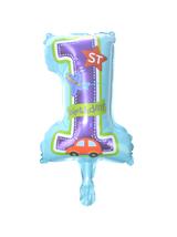 Balon foliowy roczek - niebieski