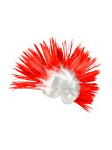 Peruka irokez "Biało-Czerwoni"