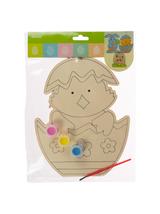 Drewniana ozdoba zrób to sam kurczak