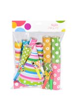 Zestaw Party dla 10 osób (10 czapeczek, 5 trąbek, 5 gwizdków, 5 serpentyn)