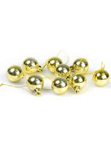 Bombki mini (9 szt.) złote