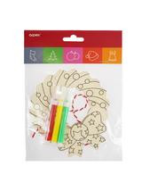 Drewniana ozdoba zrób to sam - zimowe wzory