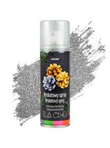 Brokatowy spray dekoracyjny srebrny