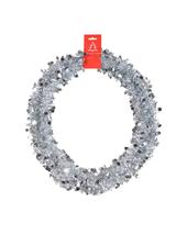 Łańcuch z gwiazdkami/ śnieżynkami srebrny