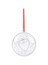 Zestaw zrób to sam z otwieraną bombką i kolorowanką