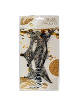 Subtelna maska koronkowa glamour srebrna