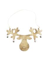 Renifer z dzwoneczkami - zawieszka - FSC 100%