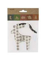 Drewniana zawieszka - mix wzorów