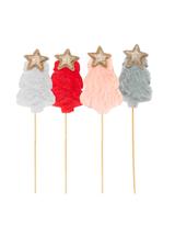 Dekoracja na piku - pluszowa choinka