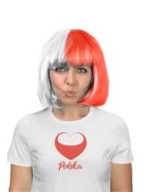 Peruka bob "Biało-Czerwoni"