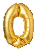 Balon foliowy cyferka matowa - 0