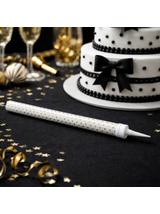 Fontanna party 26 cm - złote kropki