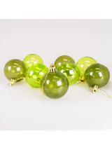 Zestaw bombek transparentnych (8 szt.) - zielone