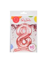 Balon foliowy cyferka XXL stojący nr 8