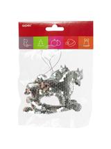 Zestaw cekinowych koników na biegunach (2 szt.)