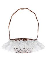 Serwetka atłasowa zdobiąca koszyczek