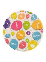 Talerze papierowe - Happy Balloons (8 szt.) - FSC Mix Credit