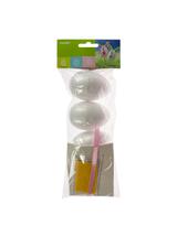 Zające zrób to sam (jajka x3, elementy do zdobienia)