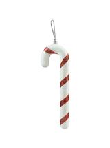 Brokatowe laski choinkowe czerwone (2 szt.)