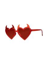 Okulary serca z rogami