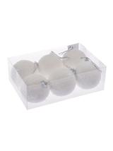 Zestaw bombek ośnieżonych (6 szt.)