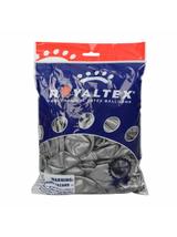 Balony metalizowane 10" srebrne nr 076 (100 szt.)