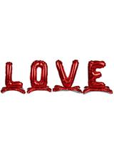Balony foliowe stojące - napis LOVE