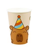 Kubki papierowe - Kapibara (8 szt.)